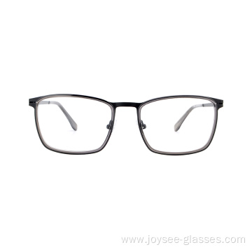 New Europe Style Unisex Full Rim Rectangle Colorful Metal Optical Eyewear